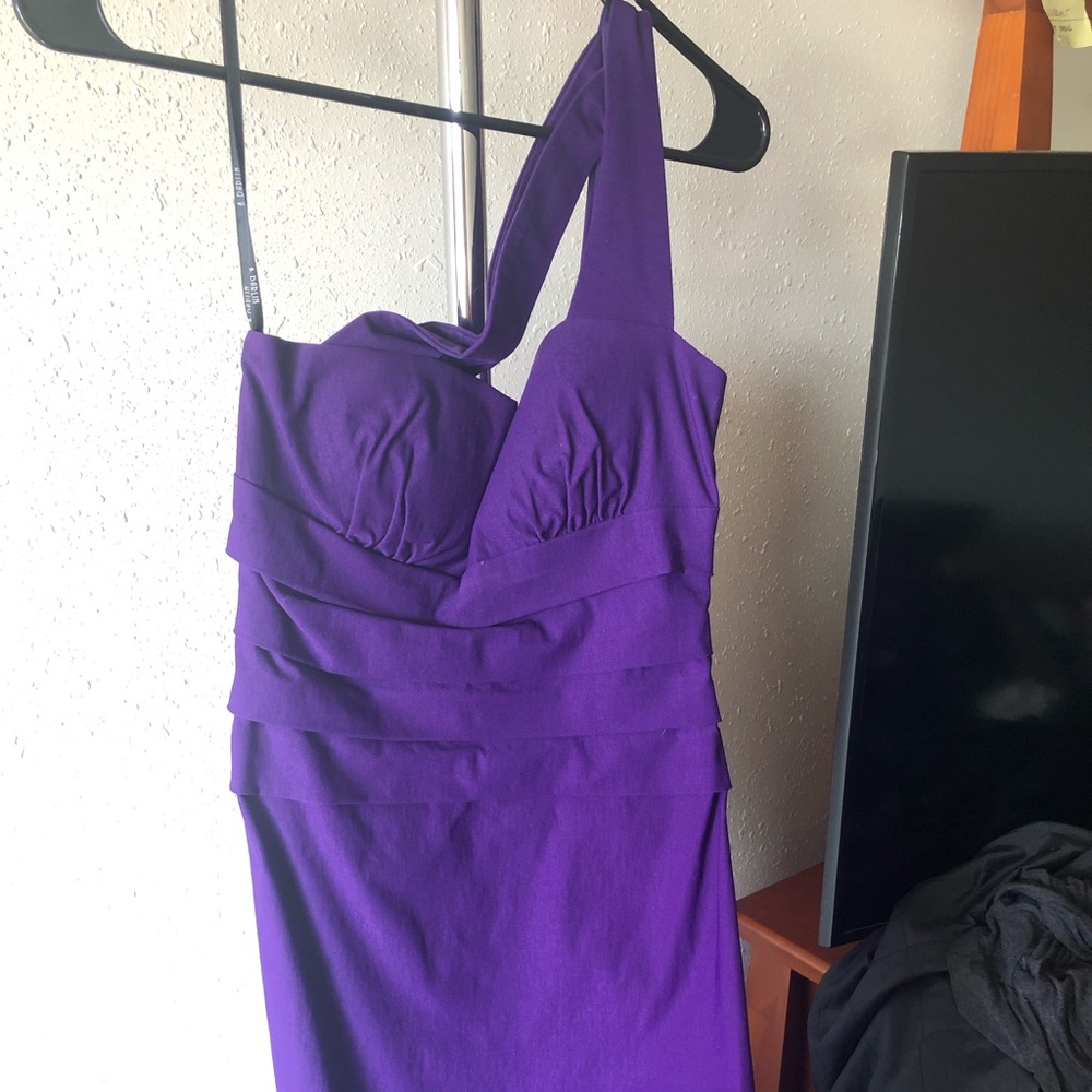 Purple cocktail dress